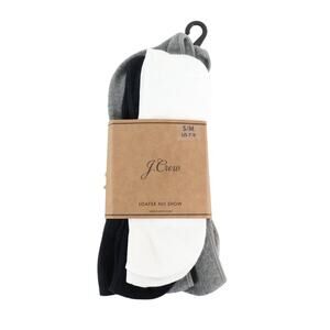 J.Crew Mens No-Show Loafer Socks 3 Pack Size S/M US 7-9 NWT